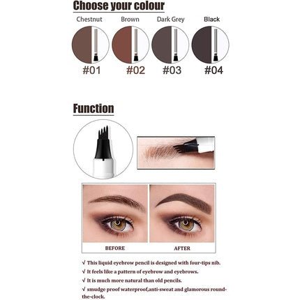 Music Flower Waterproof Eye Pen in Dark Chestnut - Maison des fragrances