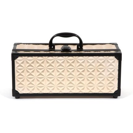 MYA Travel Baguette Professional Makeup Case with 20 Eye Shadows, 4 Lip Glosses, Compact Powder, Eye Pencil, Brush and Applicators - Maison des fragrances