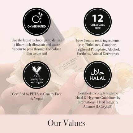 Nailberry L'Oxygéné Oxygenated Nail Lacquer Pop My Berry 15ml - Maison des fragrances