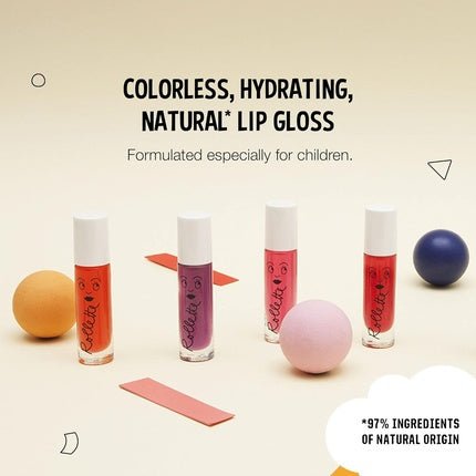 Nailmatic Kids Colorless Hydrating Natural Lip Gloss for Kids Vegan Non - Toxic Blackberry Color - Maison des fragrances