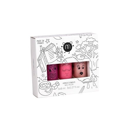 Nailmatic Kids Magic Forest Nail Polish Set for Children - 3 Nail Polishes - Non - Toxic Nail Polish for Girls - Manicure for Kids - Maison des fragrances