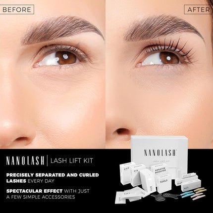 Nanolash Lash Lift and Lamination Kit DIY Eyelash Lifting All - in - One Up to 10 Applications Long - Lasting Effect Gentle Protection - Maison des fragrances