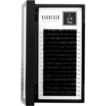Nanolash Volume Lashes False Lashes for Professional Eyelash Extensions Volume Eyelash Extensions 9mm 0.10 C - Maison des fragrances