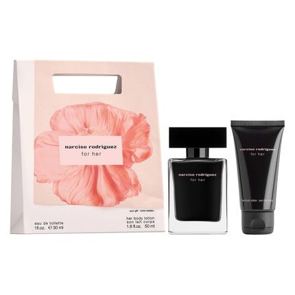 Narciso Rodriguez For Her Eau De Toilette 30ml + Body Lotion 50ml - Maison des fragrances