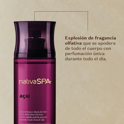 Nativa SPA Açaí, Bruma Body Spray Vaporisateur Parfumé pour Corps - 200 ml - Maison des fragrances