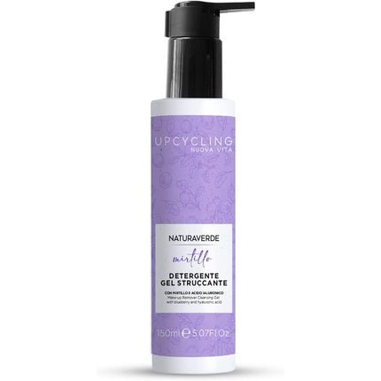 Naturaverde Upcycling Blueberry Facial Makeup Cleansing Gel with Cranberry Extract and Hyaluronic Acid 150ml - Maison des fragrances