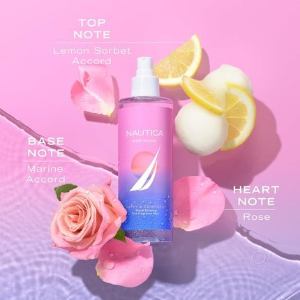 Nautica Rose Island Body Mist Eau de Toilette (EDT) Femme 248ml - Maison des fragrances
