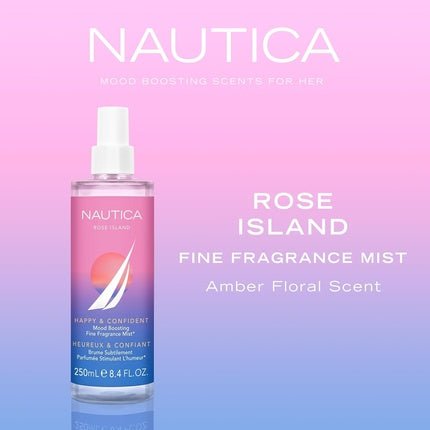 Nautica Rose Island Body Mist Eau de Toilette (EDT) Femme 248ml - Maison des fragrances