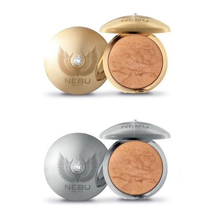 Nebu Milano Baked Face & Body Satin Sparkle P01 Aura Color Platinum - Maison des fragrances