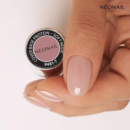 NEONAIL UV Nail Polish Cover Base Protein Soft Nude 7.2ml - Maison des fragrances