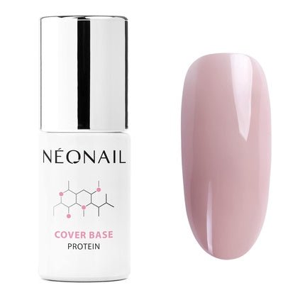 NEONAIL UV Nail Polish Cover Base Protein Soft Nude 7.2ml - Maison des fragrances