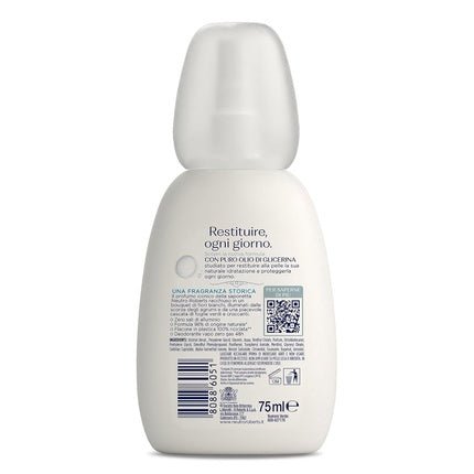 Neutro Roberts Deo Vapo Delicato Zero Aluminum Salts with Pure Glycerin Oil Deodorant and Dermatologically Tested 100% Recycled Plastic 48h Déodorant (Déo) Femme 75ml - Maison des fragrances