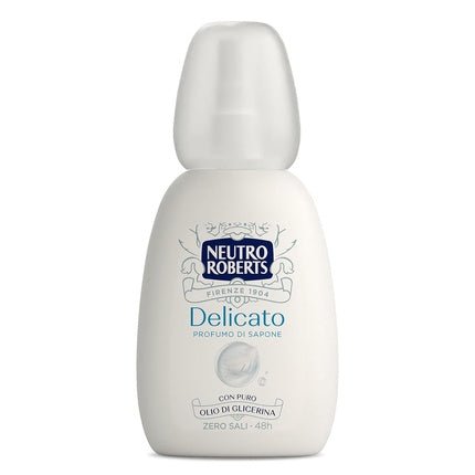 Neutro Roberts Deo Vapo Delicato Zero Aluminum Salts with Pure Glycerin Oil Deodorant and Dermatologically Tested 100% Recycled Plastic 48h Déodorant (Déo) Femme 75ml - Maison des fragrances