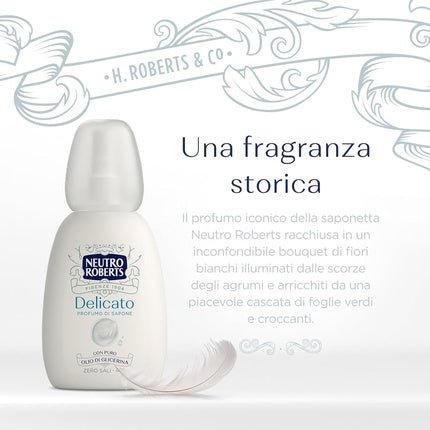 Neutro Roberts Deo Vapo Delicato Zero Aluminum Salts with Pure Glycerin Oil Deodorant and Dermatologically Tested 100% Recycled Plastic 48h Déodorant (Déo) Femme 75ml - Maison des fragrances