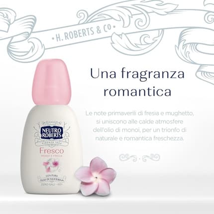 Neutro Roberts Deodorant Fresh Rose Monoi and Freesia with Pure Glycerin Oil Déodorant (Déo) Mixte - Maison des fragrances