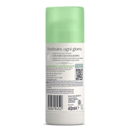 Neutro Roberts Deodorant Stick Fresh Green Green Tea and Lime Zero Aluminum Salts No Stains with Pure Glycerin Oil Deodorant and Dermatologically Tested 48h Green Tea and Lime Déodorant (Déo) Femme 40ml - Maison des fragrances