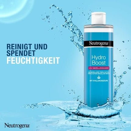Neutrogena Hydro Boost Facial Cleanser Micellar Water with Hyaluronic Acid Makeup Remover 400ml - Maison des fragrances