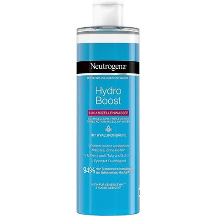 Neutrogena Hydro Boost Facial Cleanser Micellar Water with Hyaluronic Acid Makeup Remover 400ml - Maison des fragrances