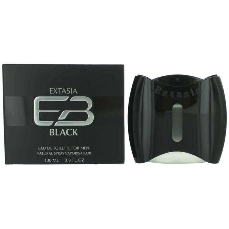 New Brand Extasia Black Homme 3.4oz Eau de toilette Spray - Maison des fragrances