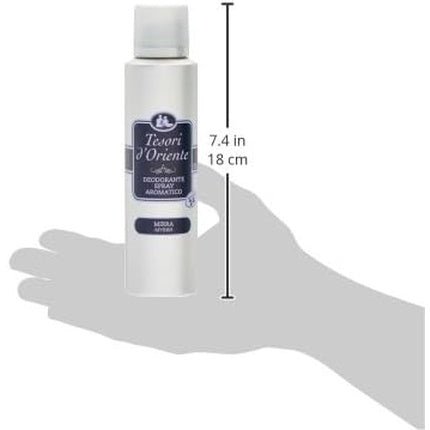 New! Tesori d'Oriente Myrrh Deodorant Spray 150ml - Maison des fragrances