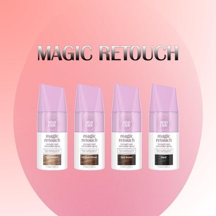 Nishlady Magic Retouch Sprays for Women Medium Brown 100ml Instant Root Concealer Spray Root Touch Up - Maison des fragrances