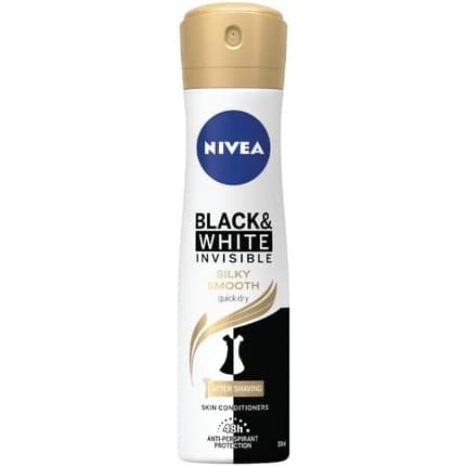 Nivea Antispray Black & White Invisible Silk & Smooth Déodorant (Déo) Mixte 150ml - Maison des fragrances