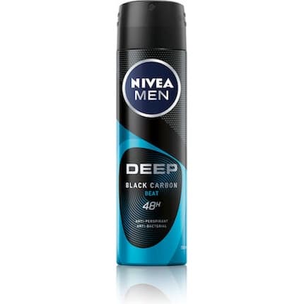 Nivea Deep Black Carbon Anti-Perspirant 48h Déodorant (Déo) Homme 50ml - Maison des fragrances