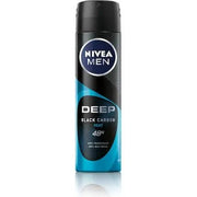 Nivea Deep Black Carbon Anti-Perspirant 48h Déodorant (Déo) Homme 50ml - Maison des fragrances