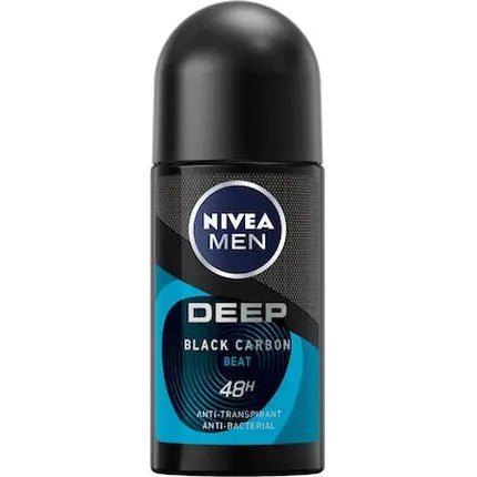Nivea Deep Black Carbon Anti-Perspirant Roll-On 48h Déodorant (Déo) Homme 50ml - Maison des fragrances