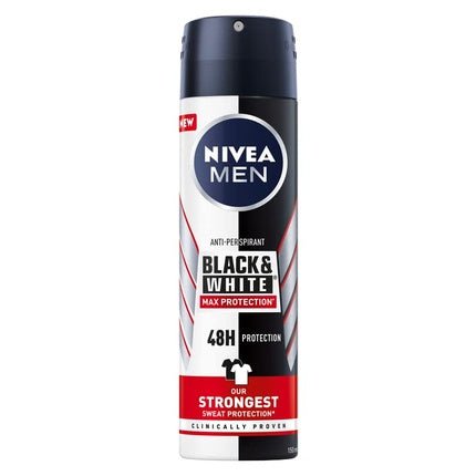 Nivea Deodorant Black & White Max Protection Maximum Protection Déodorant (Déo) Homme - Maison des fragrances
