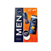 Nivea Men Sport Box Gift Set with Dry Impact Deodorant, 24h Shower Gel, and Men’s Cream - Maison des fragrances