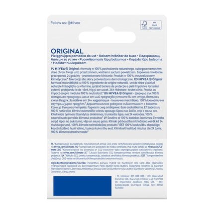 Nivea Original Nourishing Lipstick 4.8g - Maison des fragrances