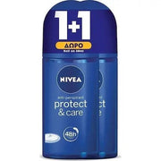 Nivea Promo Woman Protect Care Women's Deodorant Roll-On 48 Hour Protection - 2x50ml - Maison des fragrances