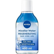 NIVEA Regenerating Serum Infused Micellar Water 400ml with Amino Acid 5% Panthenol and Squalane Gentle Waterproof Makeup Remover - Maison des fragrances