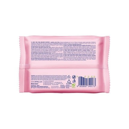 Nivea Rose Touch Micellar Wipes With Organic Rose Water 25pc - Maison des fragrances
