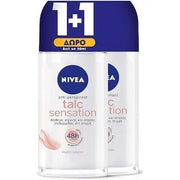 Nivea Talc Sensation 's Roll-On Deodorant 48-Hour Protection - 2x 50ml pour femme - Maison des fragrances