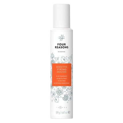 No nothing Very Sensitive Strong Mousse - Perfume - Free, Hypoallergenic, Alcohol - Free Styling Mousse for Volume - Gluten - Free, Soy - Free, Paraben - Free 6.8 oz - Maison des fragrances