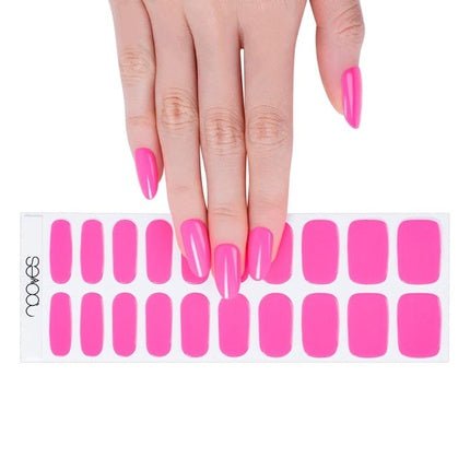 NOOVES NAILS Premium Pre - Cure Gel Nail Foils Barbie Girl Pink Semi - Hardened Gel Nail Strips Semi - Permanent Gel Stickers Gel Stickers Gel Stickers - Maison des fragrances