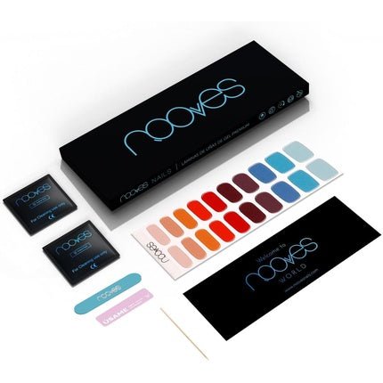 NOOVES NAILS Premium Pre - Cure Gel Nail Foils Melody Multicolor Semi - Hardened Gel Nail Strips Semi - Permanent Gel Stickers - Maison des fragrances