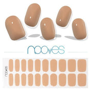 NOOVES NAILS Premium Precured Gel Nail Foils Cru au Soleil Brown Half - Cured Gel Nail Strips Semi - Permanent Gel Stickers - Maison des fragrances