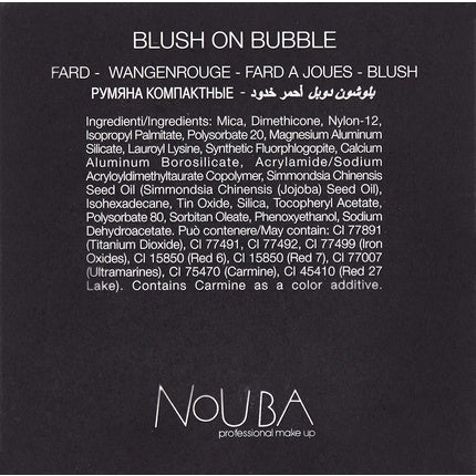 NOUBA Coral Rouge Blush On Bubble 6g - Maison des fragrances