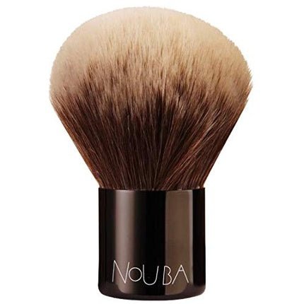 Nouba Kabuki Brush Small Compact Multitasking Brush with Soft Flexible Synthetic Fibers for Applying Earth Compact and Loose Powder - Maison des fragrances