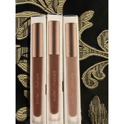 Nude By Nature Satin Liquid Lipstick 3.75ml - Pack of 3 (10 Terracotta x2 + 05 Sunkissed) - Maison des fragrances