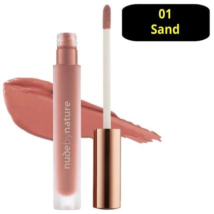 Nude by Nature Satin Liquid Lipstick Intense Colours Satin - Matte Finish 3.75mL - Maison des fragrances