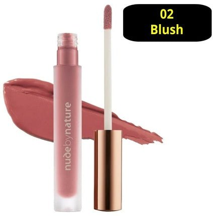 Nude by Nature Satin Liquid Lipstick Intense Colours Satin - Matte Finish 3.75mL - Maison des fragrances
