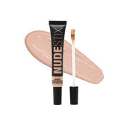 Nudestix NudeFix Cream Concealer Lightweight Liquid Natural Finish Makeup Hydrating Brightening Under Eye Dark Circle Corrector Reduces Redness and Blemishes Shade Nude 4 0.34 fl oz 10 ml - Maison des fragrances