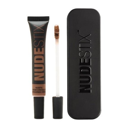 Nudestix NudeFix Cream Concealer Lightweight Liquid Natural Finish Makeup Hydrating Brightening Under Eye Dark Circle Corrector Reduces Redness and Blemishes Shade Nude 10 0.34 fl oz 10ml - Maison des fragrances