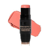 Nudestix Nudies Matte Lux Cream Blush 3 - in - 1 All Over Face Colour For Cheeks Eyes and Lips with Blending Blush Pretty Peachy 1 Count - Maison des fragrances