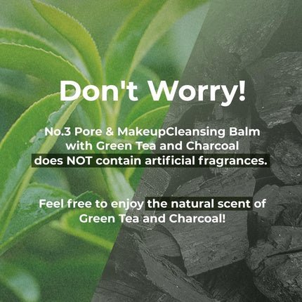 Numbuzin No.3 Pore & Makeup Cleansing Balm with Green Tea and Charcoal - Maison des fragrances