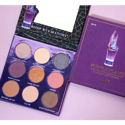 Rude Cocktail Party 9 Eyeshadow Pallet Purple Flame